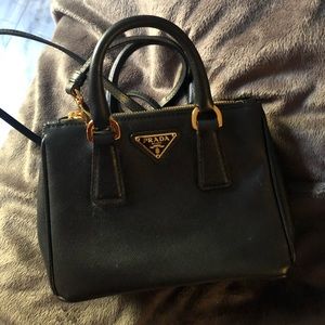Authentic Prada Saffiano Mini bag in Black